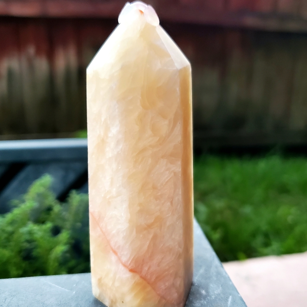 Cream Calcite Crystal Tower